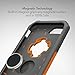 Rokform Rugged Series iPhone 8 Plus Case / iPhone 7 Plus Case , Protective magnetic case with twist lock and universal magnetic car mount (Orange)