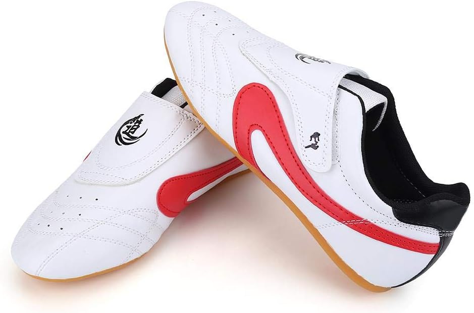 Taekwondo Shoes, Unisex PU Leather Oxford Soles Taekwondo Shoes Lightweight Boxing Kung Fu Tai Chi Sport Gym Shoes with Carry Bag for Children Adults Kids : Sports & Outdoors