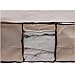 STORAGE MANIAC Storage Bag, Blanket Storage with Zipper, Seasonal Clothes Organizer with Clear Window, 3-Pack, Beige