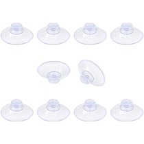 50pcs Ventouses Double Face Anti-collision Transparente En Caoutchouc Pour Verre Bureau Maison