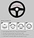 Crystal steering wheel cover, PU leather Bling Bling Rhinestone, Black Universal 15-inch Protector for Female Girls. (Bling Cover)