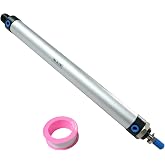 WeiTeng Pneumatic Mini Pneumatic Cylinder MAL Single Rod Aluminum Double Acting Pneumatic Cylinder 25mm Bore 250mm Stroke(MAL