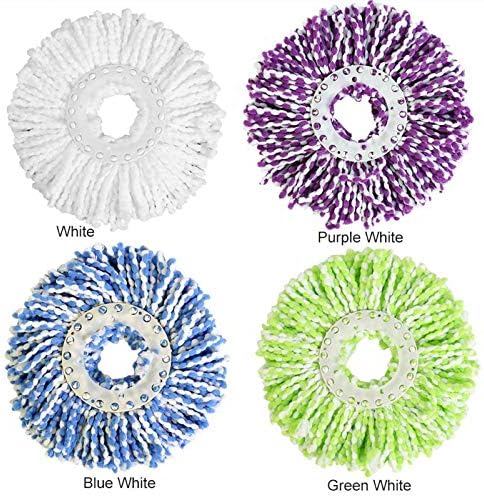 360°Rotating Mop Head, Replaceable Magic Mop, Rotating Microfiber Mop Head, Universal Spin Magic Mop for Home Floor Cleaning Mop, 4pcs