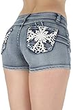 F2L-35057MSH - Plus Size, Butt Lifting, Levanta Cola, Denim Shorts
