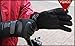 YQXCC Winter Men's Leather Gloves Touch Screen Outdoor Sports Cycling Windproof Warm Gloves (Black)