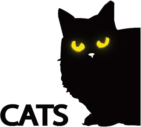 Amazon ｒ ねこステッカー 猫目が光るcarステッカー縦 ステッカー デカール 車 バイク