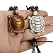 THUNARAZ 2pcs sea Turtle Necklace Pendant Set for Men Adjustable Cord