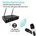 Phenyx Pro Wireless Microphone System, VHF Cordless Mic Set with 2 Handheld Mics, Color Coding, Easy Setup, Best for Home Use, Church, YouTube, Karaoke, Party Events (PTV-1A)