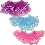 Tutus for Girls (Set of 3 -- Dress Up Tutu Costumes -- Pink, Purple and Blue)