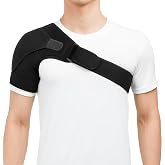 BizFyre Shoulder Brace for Men &amp; Women | Shoulder Support Brace for Dislocated Shoulder Recovery | Compression Sleeves for Torn Rotator Cuff Relief | Adjustable Fit Left &amp; Right Arm, Stability Strap, Ice Pack Pocket, Arm Sling
