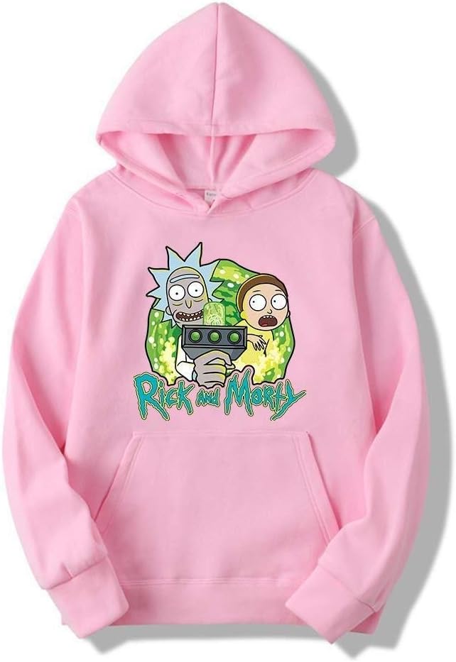 Rick And Morty Cover Print Men And Women Casual Hoodie Sweater Fashion Models