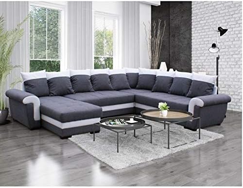 Dorex Canape D Angle Reversible Et Convertible Mocca Amazon Fr