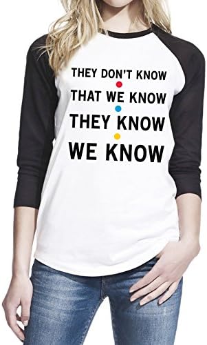 Friends TV Show They Don't Know That We Know Women Baseball Shirt