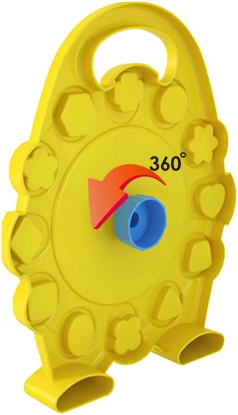 TechnoK Clock, Size- 34 x 27 x 6 centimetre, Color- Yellow, Large - Image 3