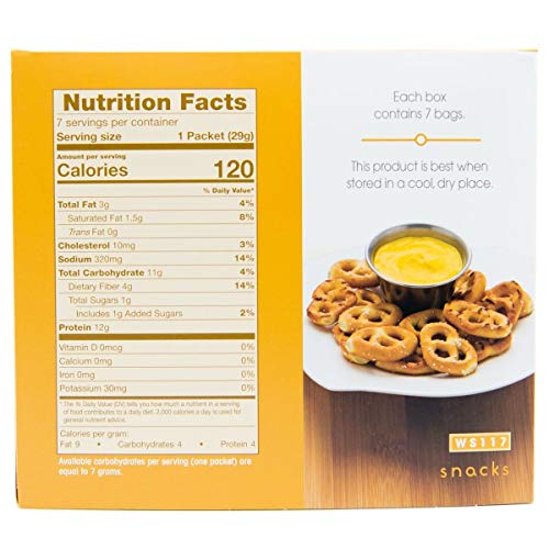 WonderSlim High Protein Pretzel Snacks LowCarb Diet Healthy 12g