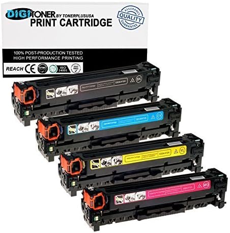 DigiToner 4PK Toner Cartridge for HP CC530A CC531A CC532A CC533A Color LaserJet CM2320fxiColor