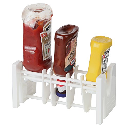 HomeX Upside Down Condiment Bottle Holder Rack, The
