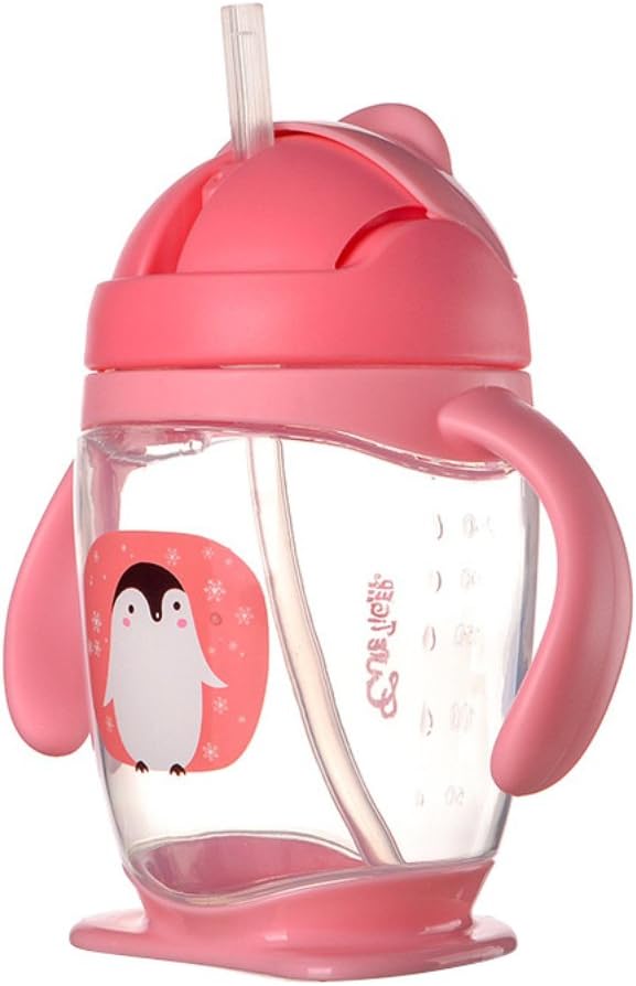 300 Ml Bebe Gobelet Anti Chute Col Large Poignee Bouteille De Paille Bebe Puericulture Tasses D Apprentissage Ad A Com Ec