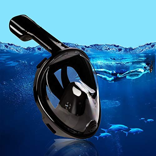 Pankoo Full Face Snorkel Mask, 180º Panoramic View Diving Scuba Mask with Anti-Fog and Anti-Leak with Adjustable Head Straps Design for Adults,Youth,Kids - Thumbnail 3