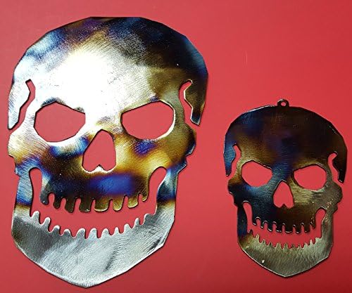 Skulls, Skeleton Skull, Large Skull, Small Skull, Halloween Decor, Halloween Wall Art, Halloween Decoration, Halloween Art, Metal Skull Art