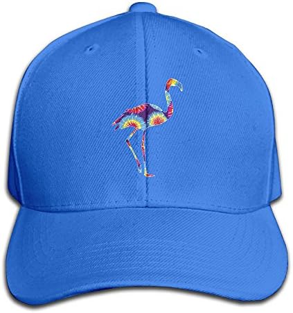 Tie Dye Flamingo Flamingo Snapback Sandwich Cap RoyalBlue Baseball Cap Hats Adjustable Peaked Trucker Cap