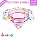 Baby Swimming Ring Floats with Safety Seat Double Baby Airbags Floating PVC Inflatable Baby Swim Float Seat Swimming Ring Pool Floats for Toddlers of 6-18 Months
