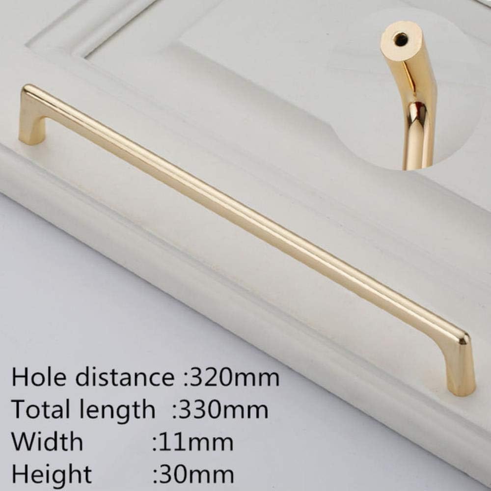 European Simple Light Luxus Bright Gold Küchenschrank Türgriffe