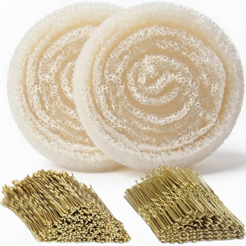 2Rolls Total 5inch×140inch Hair Sponge for Updo with 100Pcs Hairpins at Amazon