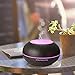 Aroma Diffuser,EIVOTOR Essential Oil Diffuser,300ml Wood Grain Aromatherapy Ultrasonic Cool Mist Humidifier with 4 Time Setting Modes, 7 Color Changing Lights Waterless Auto off Air Purifiers Black