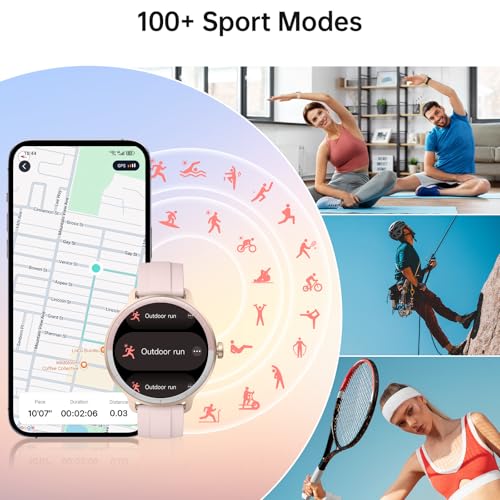 Smart Watch for Women Men(Answer/Make Calls), Fitness Tracker Built-in AI Voice, 1.27" HD Smartwatch with Heart Rate/Sleep/Step/SpO2 Monitor, 100+ Sports Modes, IP68 Waterproof Watch for Android iOS