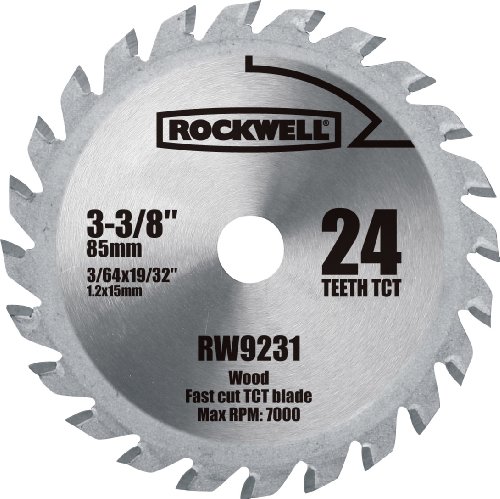 UPC 845534009729, Rockwell RW9231 VersaCut 3-3/8-inch 24T Carbide-tipped Circular Saw Blade