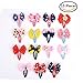 eBoot Bow Barrettes Hair Snaps Bowknot Hair Clips for Baby Kids Children Girls, 15 Styles, 15 Pieces