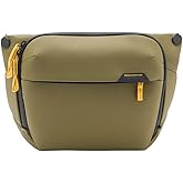 Peak Design Everyday Sling 6L, Kelp, Padded Adjustable Shoulder Strap for Crossbody or Waist Carry, FlexFold Dividers, Ideal for Carrying Cameras or Everyday Essentials, Sling Bag for Men and Women
