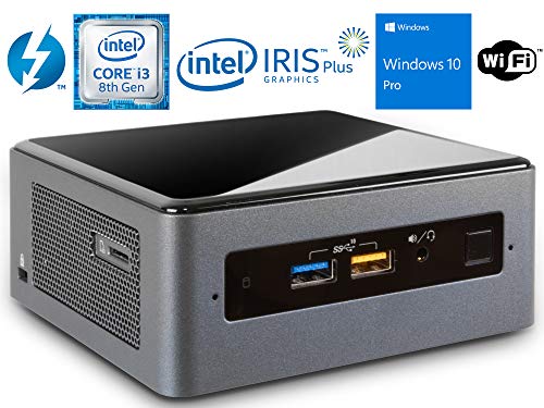 Intel NUC NUC8i3BEH Mini PC/HTPC, Intel Dual-Core i3-8109U Upto 3.6GHz, 8GB DDR4, 128GB SSD, WiFi, Bluetooth, Thunderbolt 3, 4k Support, Dual Monitor Capable, Windows 10 Pro (8GB Ram + 128GB SSD)