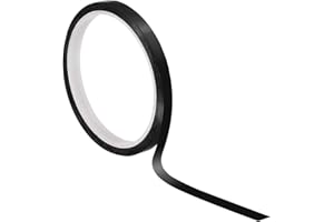 PATIKIL 1/4" Whiteboard Tape, Thin Dry Erase Tape for Graphic Chart Marking DIY Art, Black