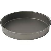 WINCO Round Cake Pan, 12-Inch, Hard Anodized Aluminum,Black