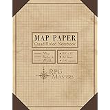 Map Paper: Quad Ruled Book for Map Making