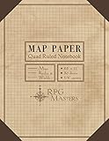 Map Paper: Quad Ruled Book for Map Making