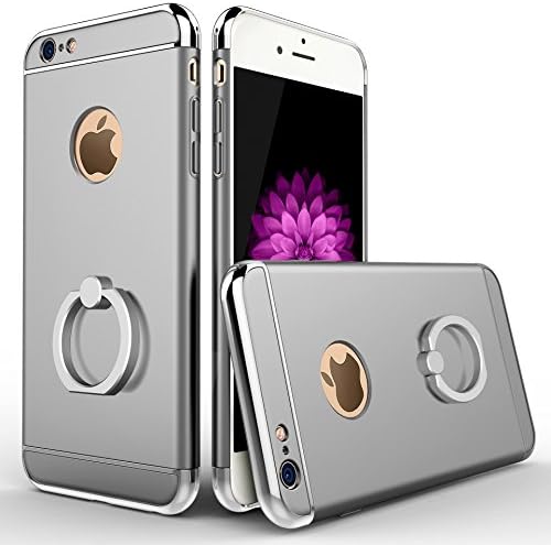 Zhimong Mobile Phone Shell Plating Ring Bracket,Car hook，iphone6 Case,Black，gold，rosegold，sliver，Red For 4.7,5.5