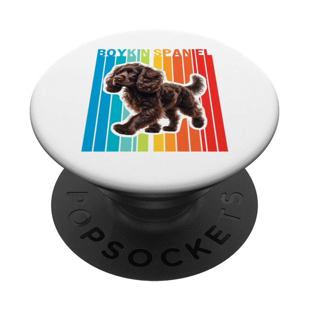 Colorful Boykin Spaniel PopSockets Swappable PopGrip