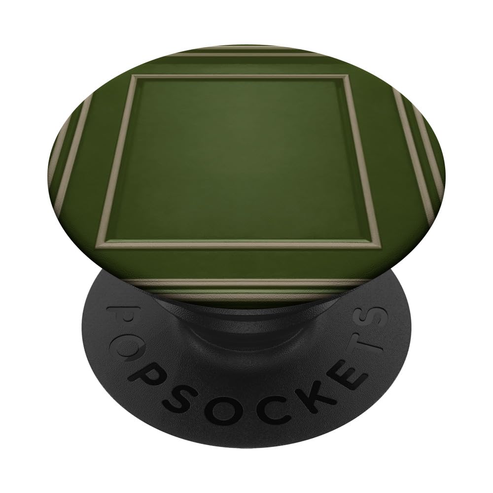 Simple Geometric Regency Period Square Abstract Design Green PopSockets Swappable PopGrip