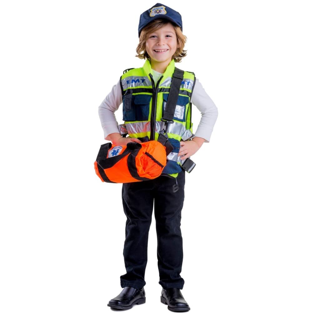 Dress Up America EMT Costume for Kids - EMT Dress Up Set for Role Play and Costume Events