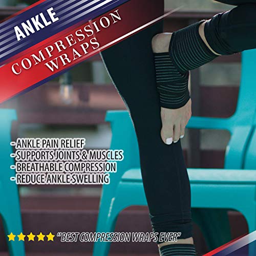 Elastic Knee Compression Bandage Wraps Straps Support for Legs