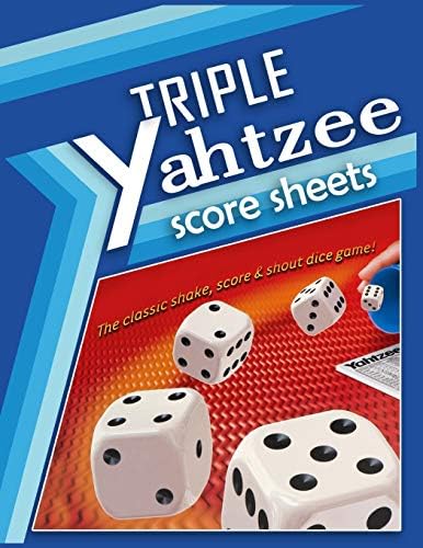 Triple Yahtzee Score Sheets: 100 Triple Yahtzee Score Pads, Triple Yahtzee Game, Yahtzee Score