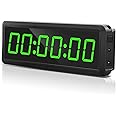 Gym Interval Timer, 12" Digital Wall Alarm Clock Timer for Interval Workout with Countdown/Up Stopwatch, Tabata EMOM Remote Control for Home Gym Boxing MMA Fitness