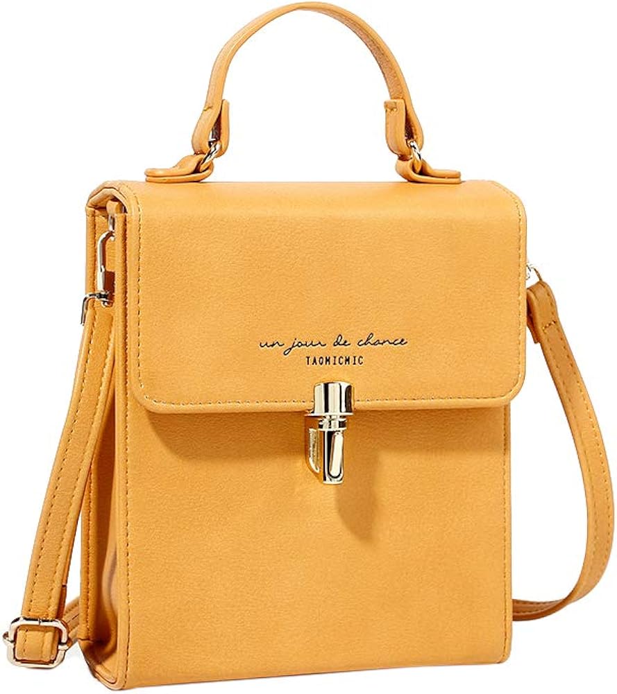 small yellow clutch bag