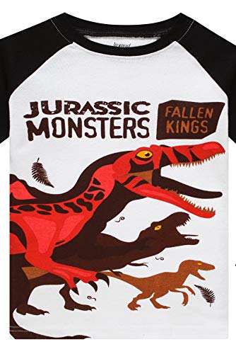 Little Boys Pajamas Set for Toddler Cotton Clothes 4-Pieces Dinosaur 7T Sleepwear Kids Casual Long Sleeve Pjs Set (Dinosaur,7)