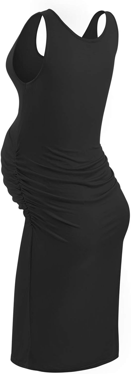 KIM S Women's Maternity Casual Dresses Sleeveless Bodycon Dress at  Women’s Clothing store