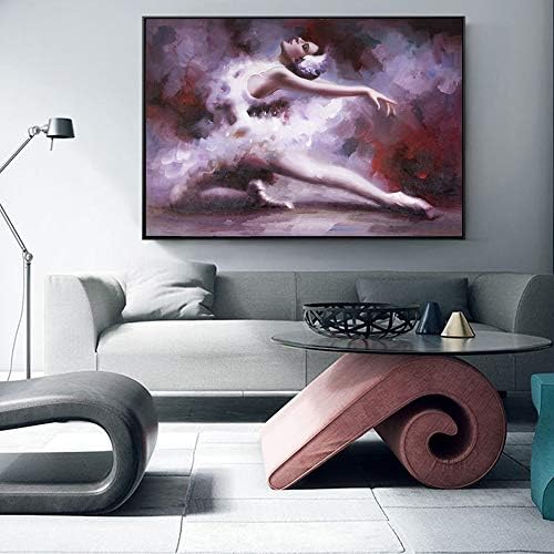 xingbu No frame Abstract Ballerina Girl Wall Art Canvas Prints Modern Posters And Prints Dancer Pop Art Canvas ngs For Living Room Cuadros 30x40cm no frame