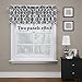 Flamingo P Moroccan Valance Curtain Short Window Treatment for for Kitchen Living Dining Room Bathroom Kids Girl Baby Nursery Bedroom (Gray - 52